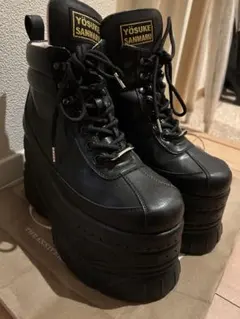 【YOSUKE】厚底レースアップスニーカーブーツ　 ヨースケ