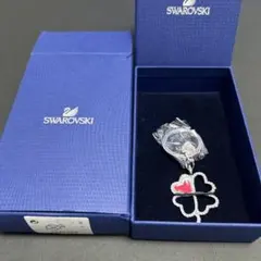 SWAROVSKI クローバー ハート チャーム キーリングのサムネイル