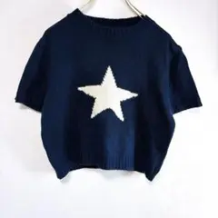 ROMWE ロムウェ　レディース　小さめXSサイズ　ニット　セーター　ネイビー