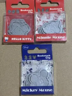 ブックマーククリップ　しおり　3点セット