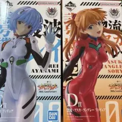 一番くじ エヴァンゲリオン 30th 綾波レイ アスカ フィギュアのサムネイル