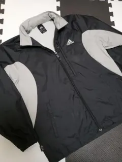 【adidas】黒×グレー★薄手春秋★ジャンパーサイズ150・処分