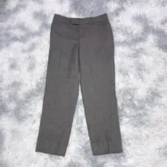 グレー スラックス スリムフィット