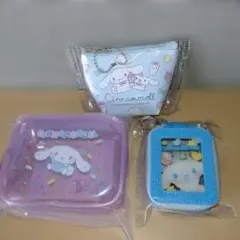 サンリオ シナモロール キャンディスウィートポップ クリアポーチなど3点