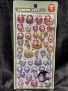 ボンボンドロップシール 和柄 だるま