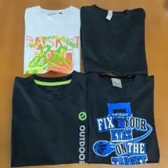 140㌢バスケ 黒Tシャツ　3枚組+1(おまけ付き)