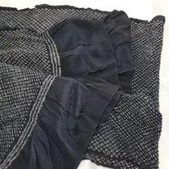 男物黒総絞り アンティーク兵児帯