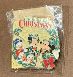 【非売品】　東京ディズニーシー「ハーバーサイド・クリスマス」の限定ピンバッジ