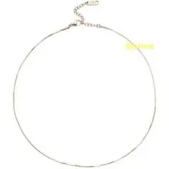 ネックレス スネークチェーン 1mm ゴールド ステンレス オシャレ 新品