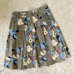 キャシャレル　cacharel 可愛い花模様テキスタイル♪素敵スカートのサムネイル