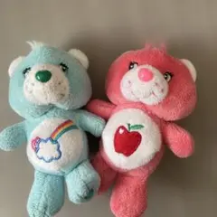 ケアベア ぬいぐるみセット 水色 ピンク