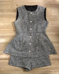 GRL　グレイル　フリージアツイードベスト×ショートパンツ　セットアップ
