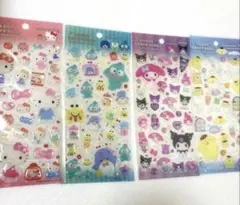 クリアキャンディシール　Sanrio サンリオ キャラクターズ 4点 シール