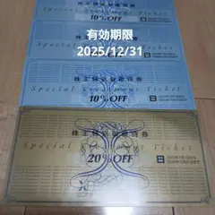 ゼビオホールディングス株式会社　株主優待券 20%OFF、10%OFF