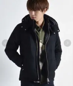 SHIPS JET BLUE ネイビー ウールダウン スリムジャケット2