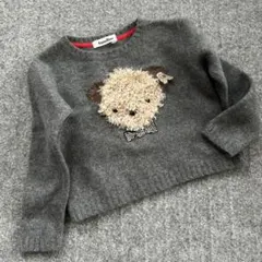 familiar セーター　くま　グレー