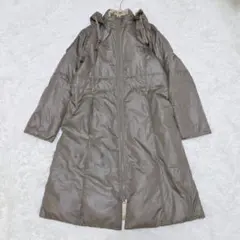 ジョルジュレッシュ 36 リバーシブル ロングダウンコート グレージュ ベージュ