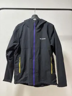 Columbia ダークグレー フード付き 防水 マウンテンパーカー S/P 