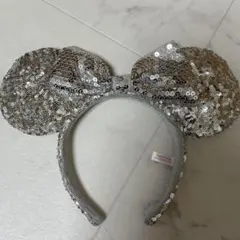 ディズニー カチューシャ スパンコール シルバー