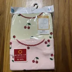 ELFINDOLL 長袖ロンパース 80cm 2枚組 さくらんぼ柄