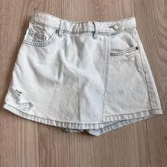 ZARA デニムバルミューダスカート
