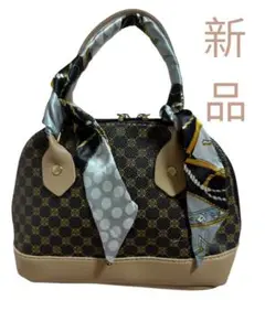 新品 ハンドバッグ スカーフ付き