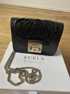 【FURLA】メトロポリス 90周年日本限定 シャクヤクの花モチーフ　袋付き