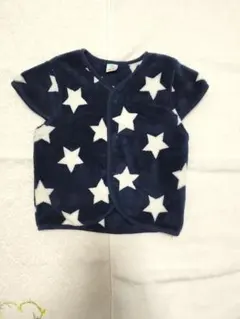 フリーススリーパーネイビー星柄90cm