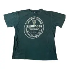 Guinness ギネス 企業ロゴT L 古着 グリーンのサムネイル