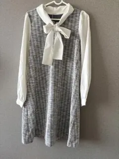 ひざ丈ワンピース 長袖