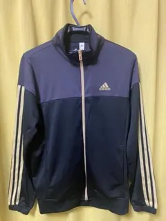 adidas ネイビー ブラックラインゴールド セットアップ（上下）