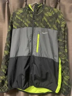 Nike ナイロンジャケット ブラック/グレー/ライム