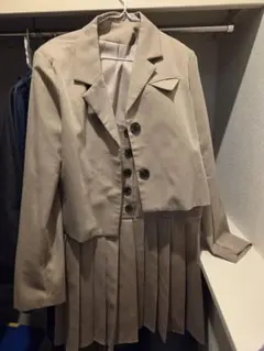 【セットアップ】ジャケット&スカート　ベージュ