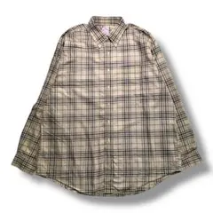 F958　【即購入OK】　Brooks Brothers　マドラスシャツ　XL