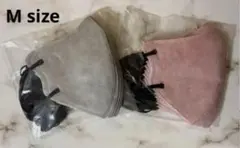 【Mサイズ】バイカラー 立体 不織布マスク 10枚×2色セット（IG & LA）