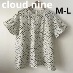 cloudnine ドット柄 半袖ブラウスM-Lのサムネイル