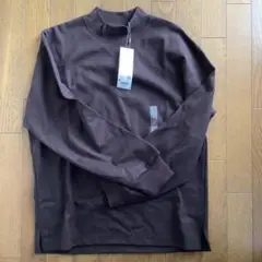 ユニクロ　ブラッシュドジャージ　モックネック　長袖Tシャツ M