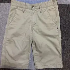 ハーフパンツ チェック裏地　140センチ