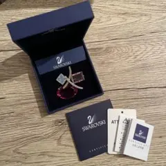 【美品】スワロフスキー Swarovski クリスタル ブローチ 高級