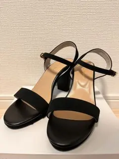 オリエンタルトラフィック ラウンドトゥラインヒールサンダル L