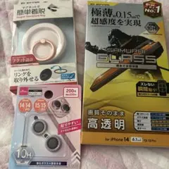 ELECOM スマートフォンリング & SUPER AR GLASSセット