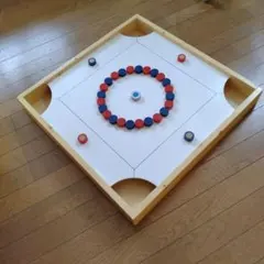 カロム　ボートゲーム 木製【未使用・ハンドメイド】