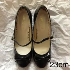 Mc Sister キッズフォーマルシューズ 黒 23cm