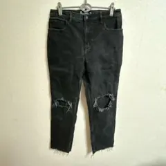 HOLLISTER ストレートデニム ブラック