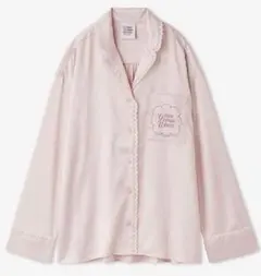 【2点セット】ジェラートピケ　レースサテンシャツ、パンツ　セットアップ