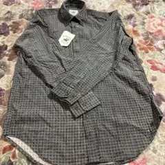 未使用品　メンズM長袖シャツ　細畝コーデュロイ　 ベージュ、深緑、紺、黄