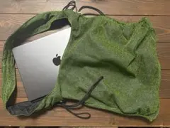 【美品】VACANCY ドラストラメトートバッグ グリーン