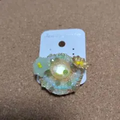 ハンドメイド ビーズ刺繍おでかけブローチ
