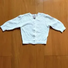【送料込み！】petit main ベビー レース編みカーディガン 80サイズ