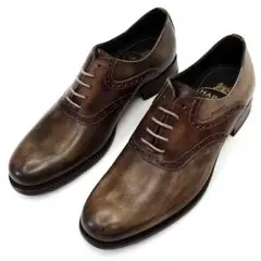 値下げ！ HARRIS ハリス リザード 革靴 ブラック HARRIS ハリス ウイングチップシャークソールレザーシューズ 本